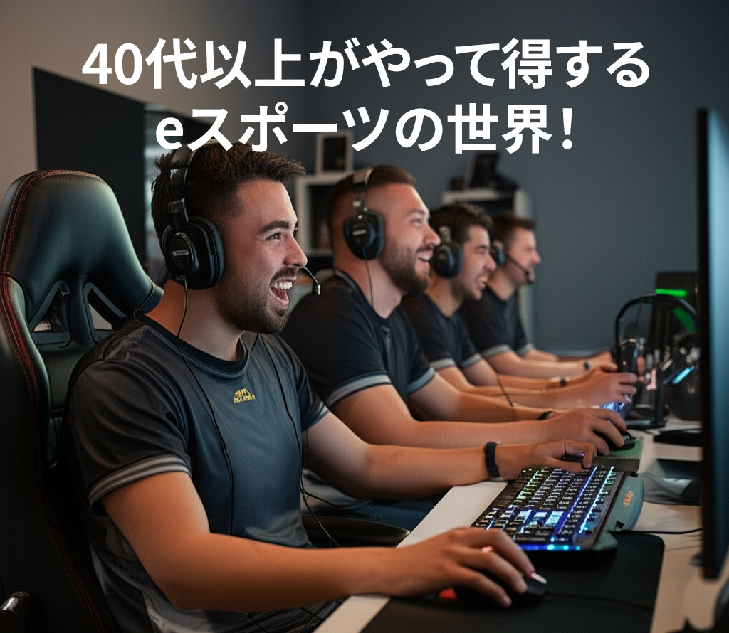 40代以上がやって得するeスポーツの世界！