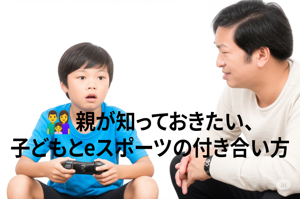 👨‍👩‍👧 親が知っておきたい、子どもとeスポーツの付き合い方