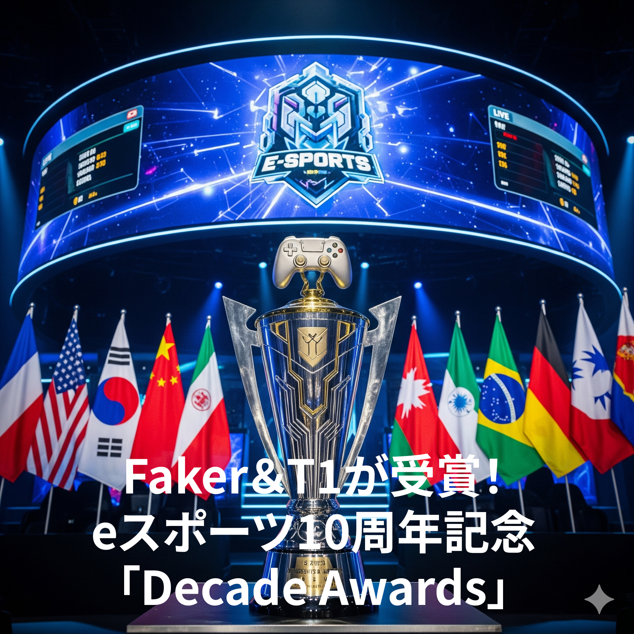 Faker＆T1が受賞！🏆✨eスポーツ10周年記念“Decade Awards”