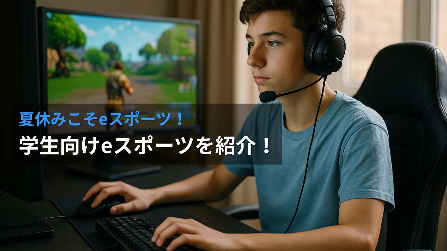 夏休みこそeスポーツ！ 学生向けeスポーツを紹介！【鹿児島中央校】