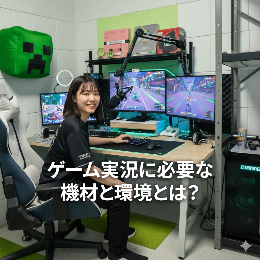 ゲーム実況に必要な機材と環境とは？鹿児島中央校からのアドバイス