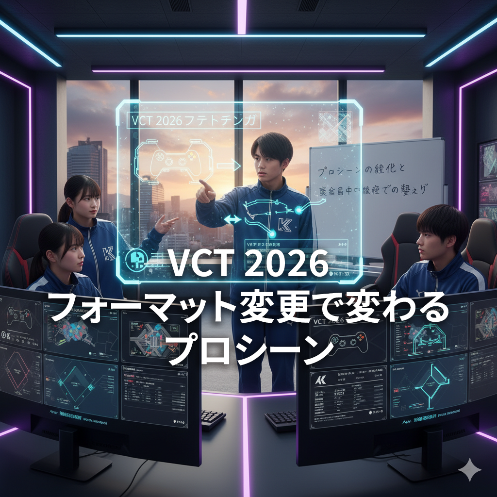 VCT 2026 フォーマット変更で変わるプロシーンと、鹿児島中央校で学ぶ意味