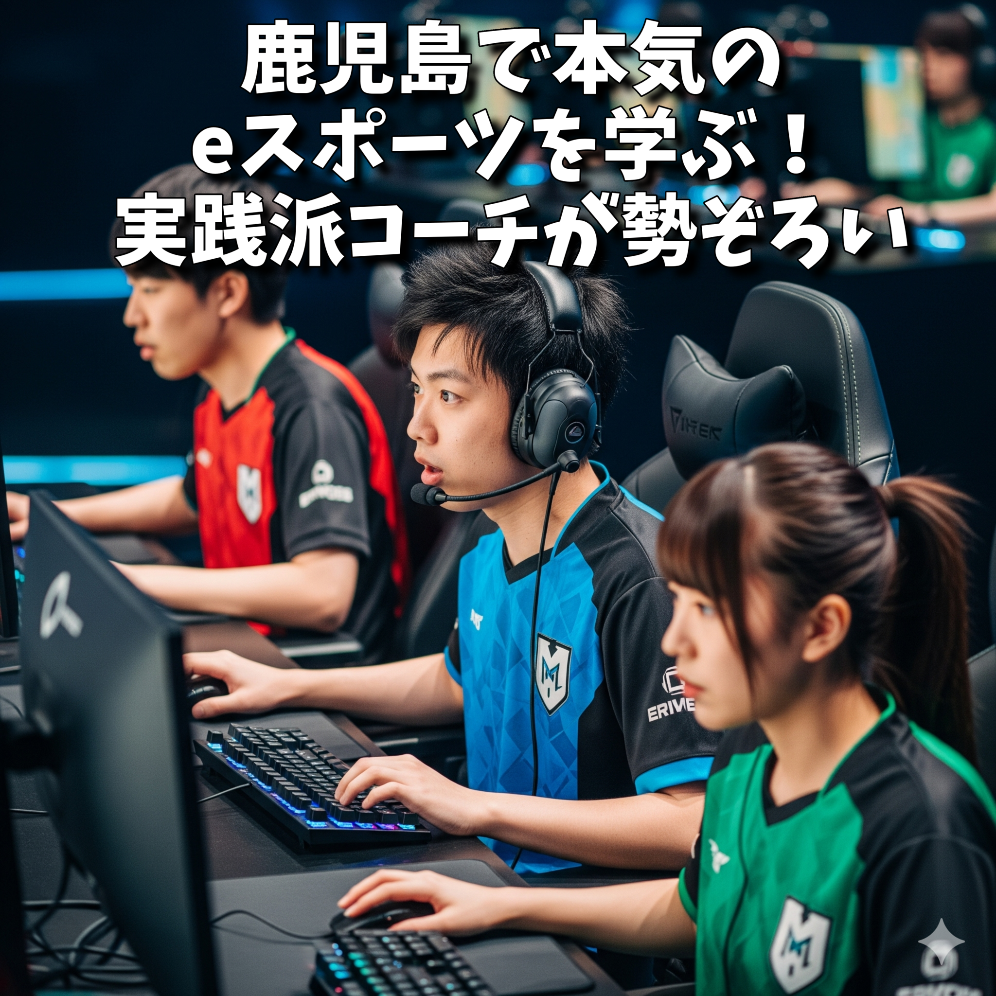 【講師紹介 第2弾】鹿児島で本気のeスポーツを学ぶ！実践派コーチが勢ぞろい🔥｜アフラス鹿児島中央校