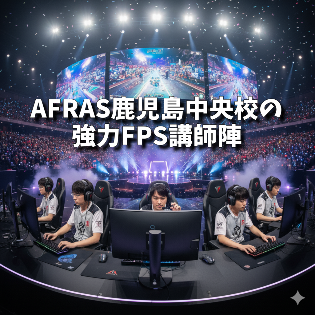 【講師紹介 第3弾】最前線で戦うプロの思考を学べ！AFRAS（アフラス）鹿児島中央校の強力FPS講師陣🎮🔥