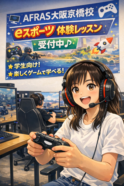 【eスポーツ検討中の方必見】初めてでも安心！eスポーツを始めるならスクールがおすすめ【後編】【AFRAS大阪京橋校】