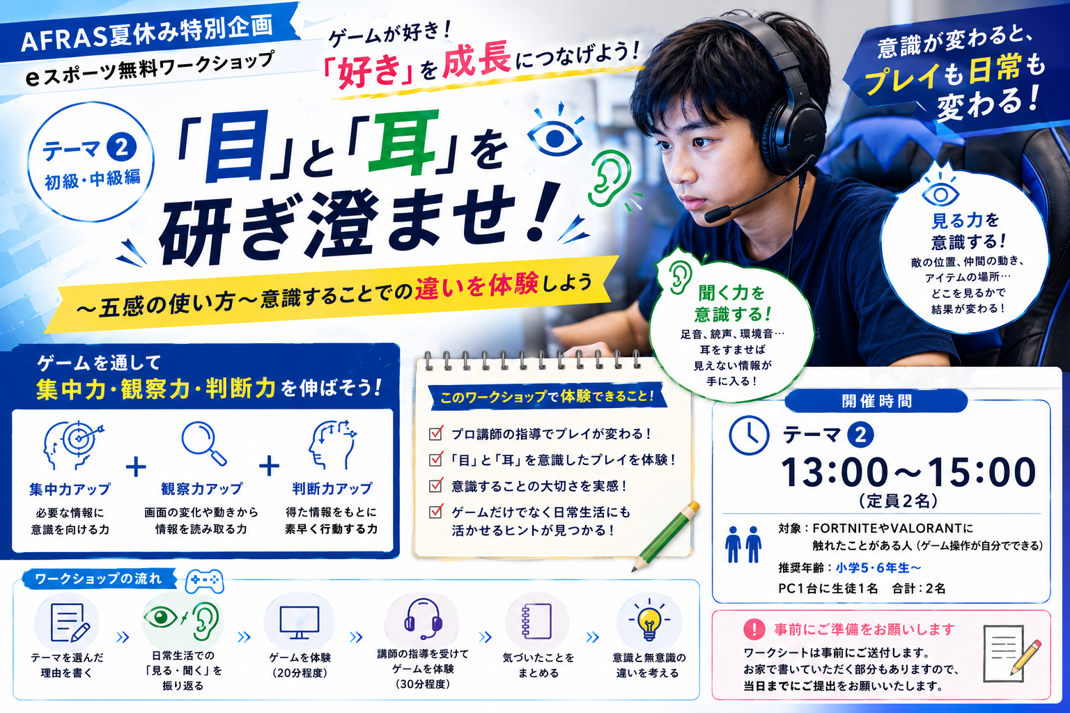 👀【テーマ②】「目」と「耳」を研ぎ澄ませ！